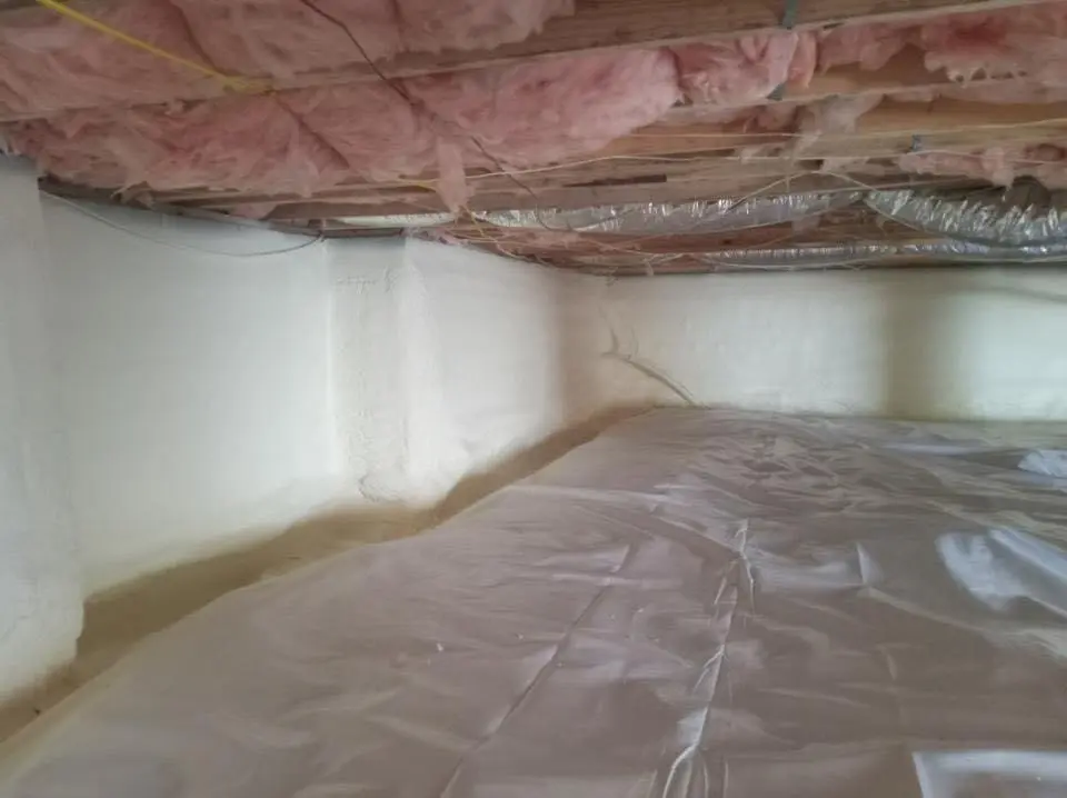 Crawl space encapsulation with closed-cell spray foam for Roof Maintenance in Baldwin City